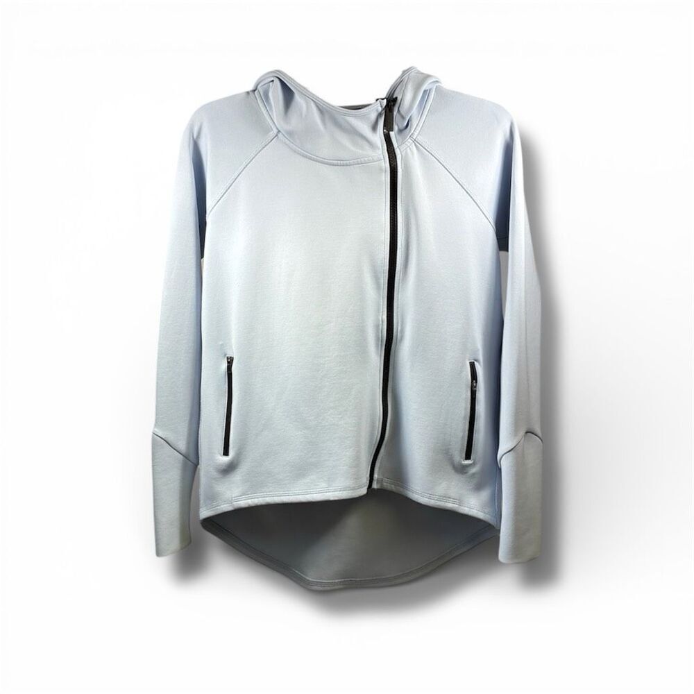Alala Neoprene Oversize Zip Up Jacket in Light Blue Size XS